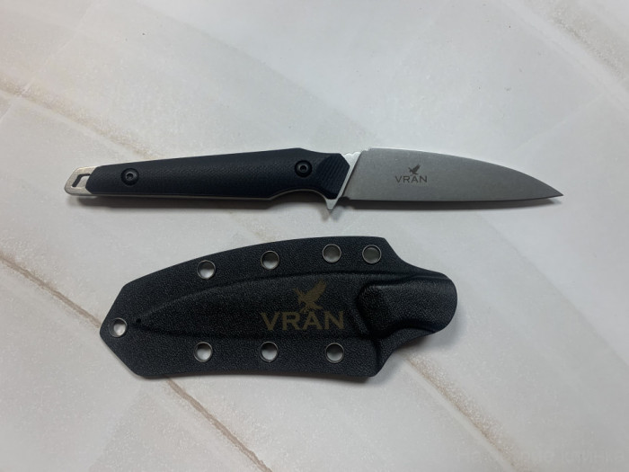 Туристический нож (EDC) Vran N690 StoneWash Black